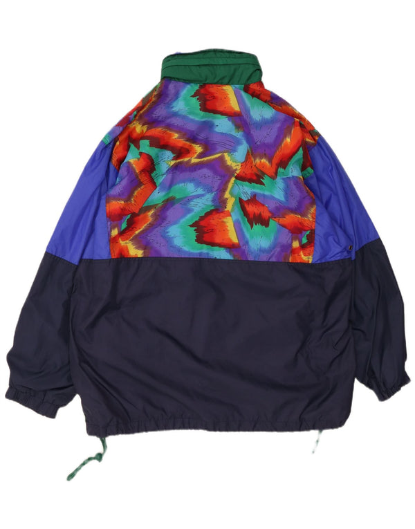 ВИНТАЖНАЯ мужская куртка-анорак свободного кроя, Великобритания, 40, большие разноцветные цветные блоки