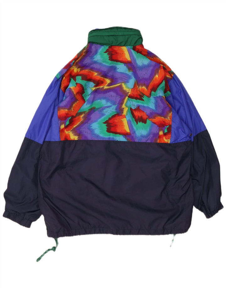 ВИНТАЖНАЯ мужская куртка-анорак свободного кроя, Великобритания, 40, большие разноцветные цветные блоки