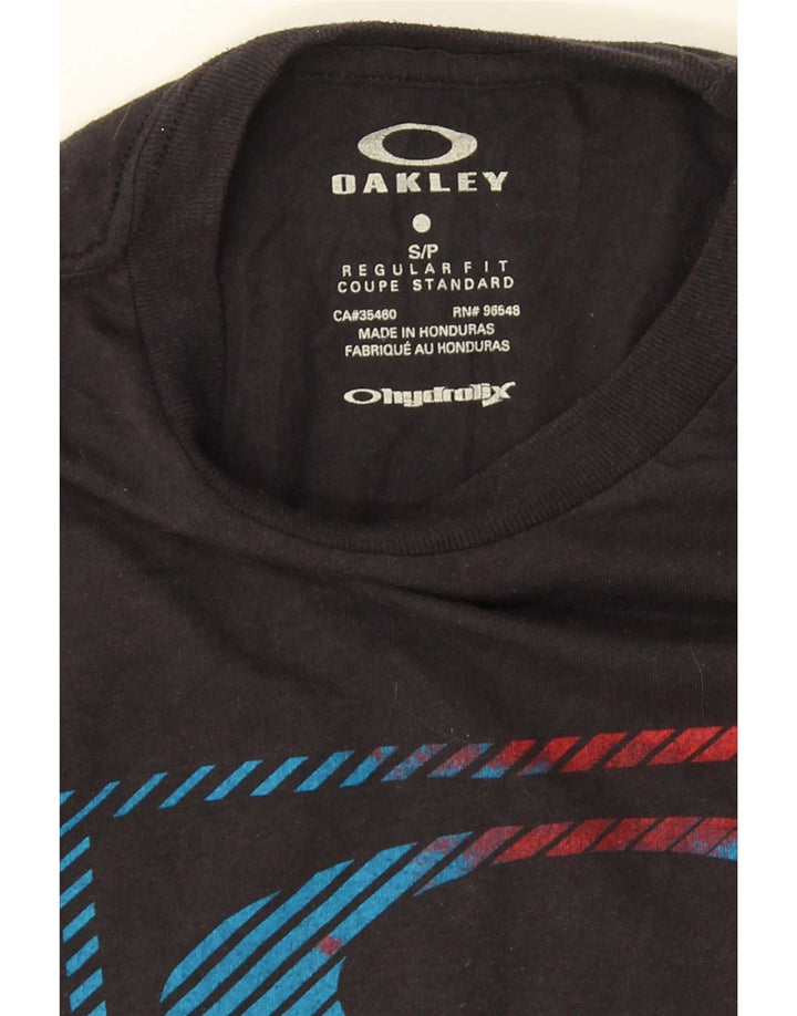Мужская футболка обычного кроя Oakley с рисунком, маленький черный