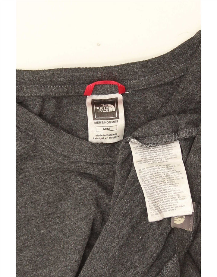 Мужская футболка The North Face из хлопка среднего серого цвета с крапинками