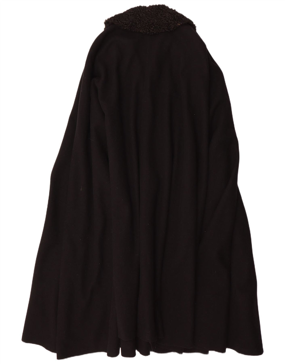 Винтажное женское пальто-пончо, один размер, черное