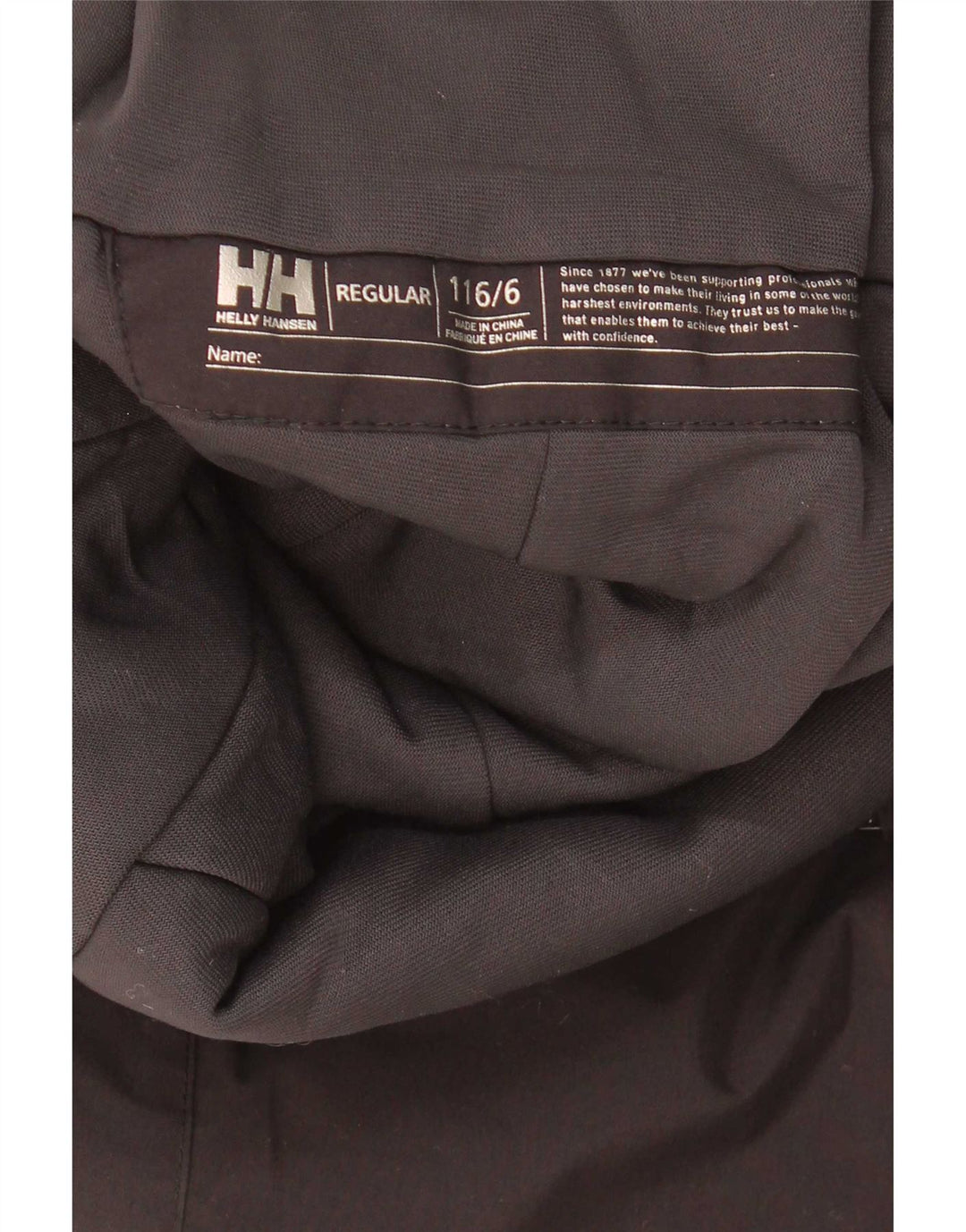 Helly Hansen Лыжные брюки с графическим рисунком для мальчиков 5–6 лет, черный полиамид