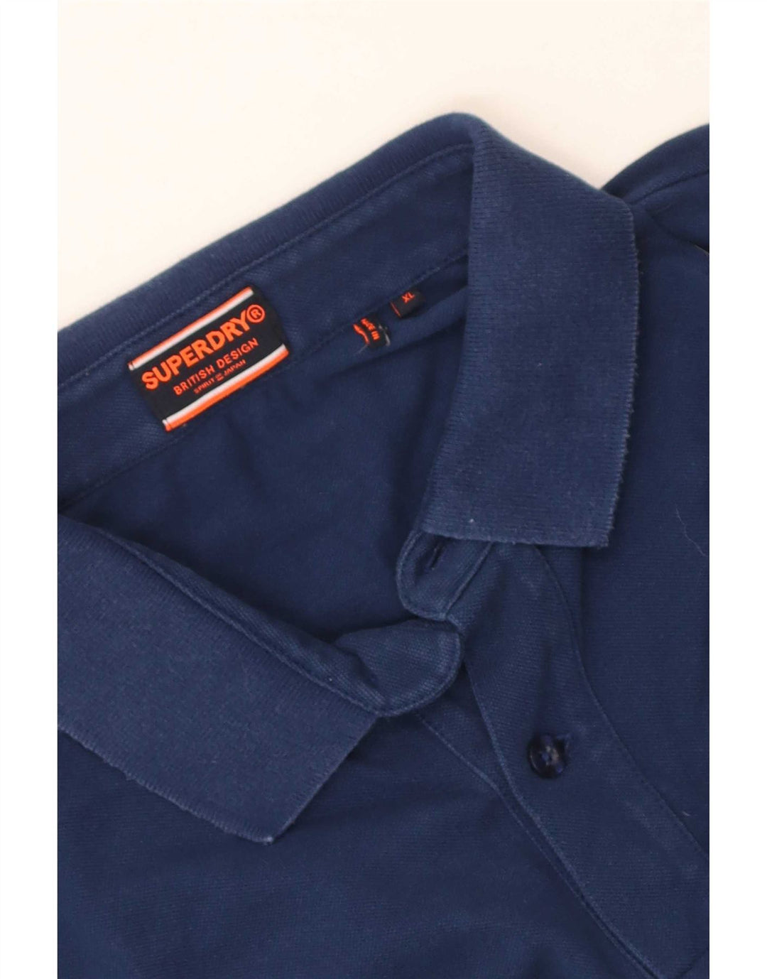 Мужская рубашка-поло Superdry XL темно-синяя