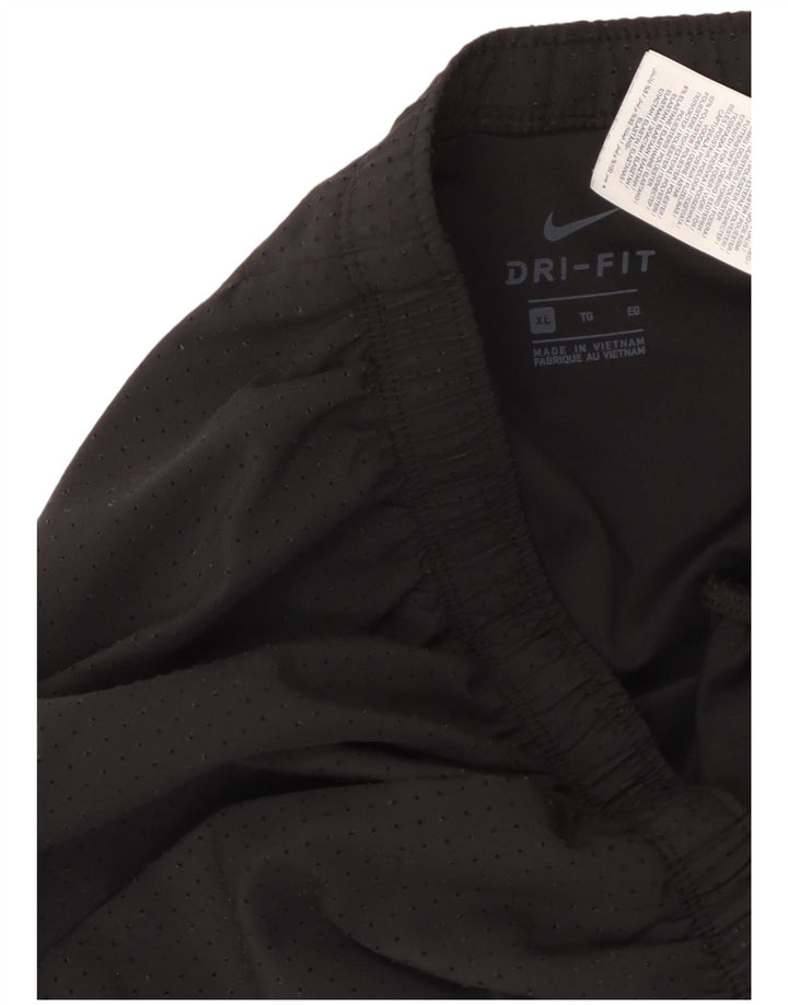 Мужские спортивные шорты NIKE Dri Fit с графическим рисунком XL, черный полиэстер