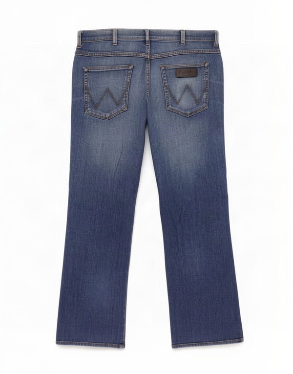 Джинсы мужские прямые Wrangler Pittsboro W36 L30 синие, хлопок