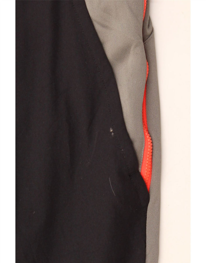 Мужские спортивные брюки NIKE джоггеры среднего серого цвета из полиэстера с цветными блоками