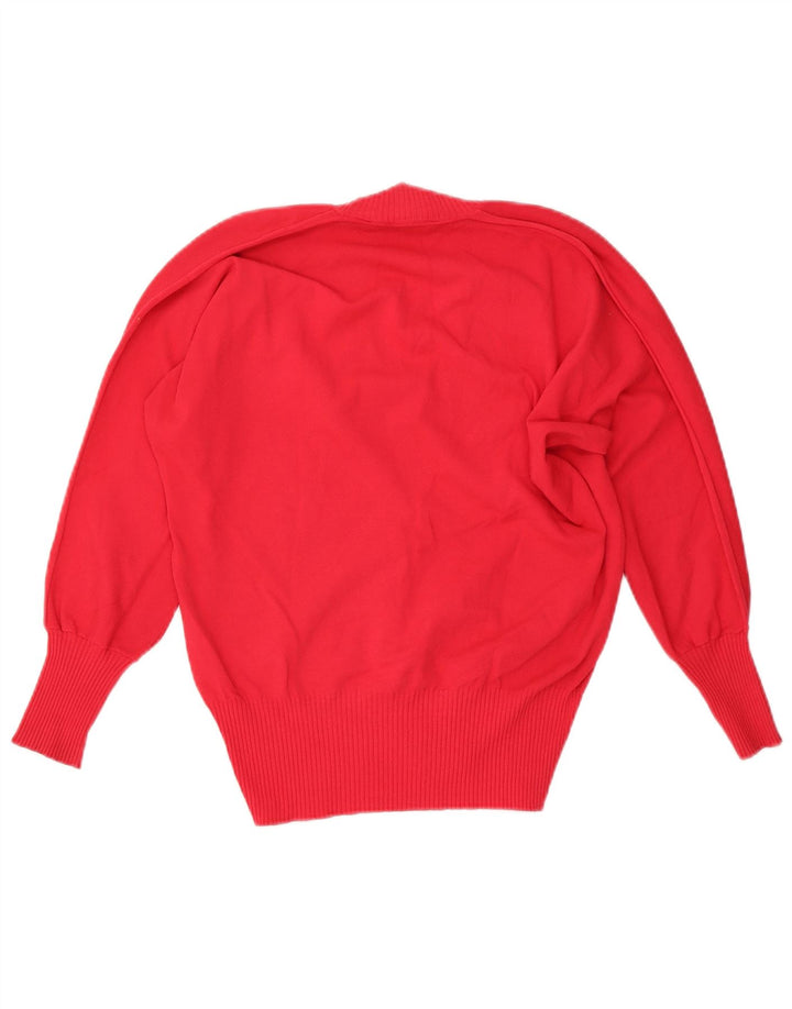 Simona Barbieri Женский джемпер Twin-Set с v-образным вырезом, Великобритания 16, большой красный