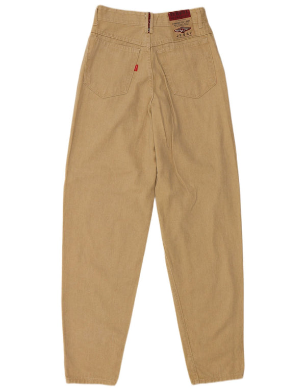 Женские узкие зауженные джинсы с высокой талией Jessi W29 L32, бежевый хлопок