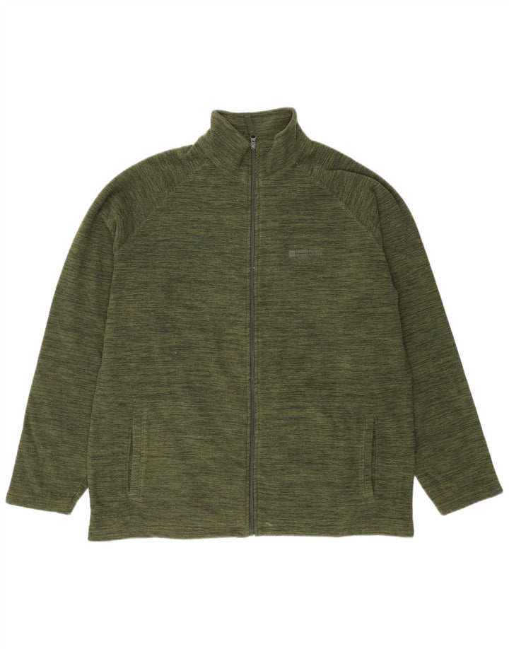 Мужская флисовая куртка Mountain Warehouse UK 42 XL, зеленый полиэстер с крапинками