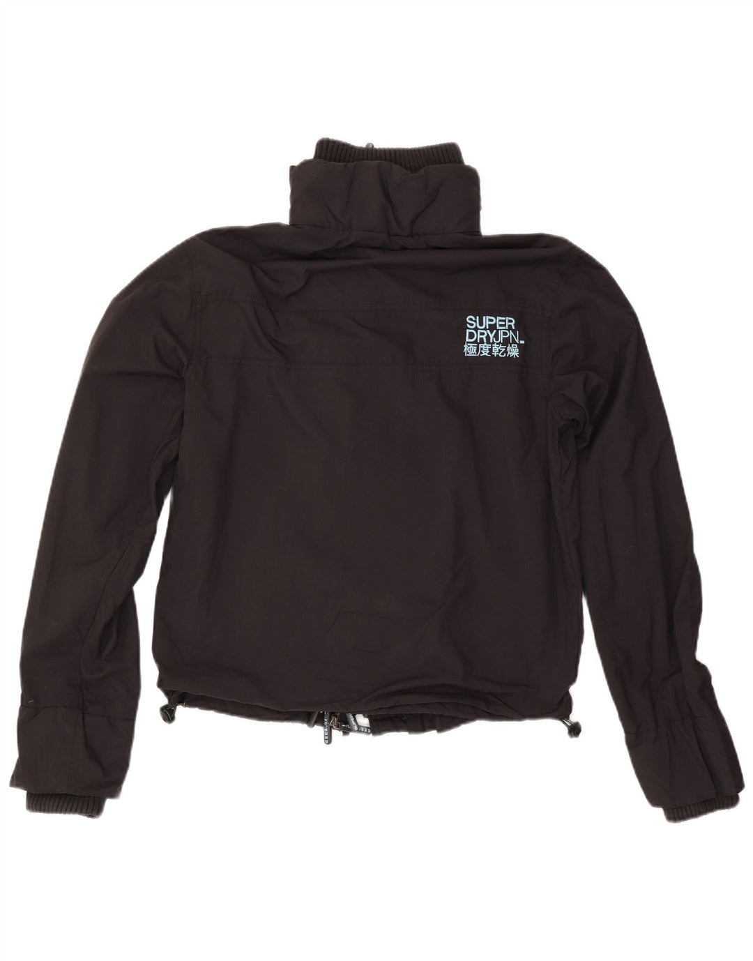 Женская дождевик с графическим рисунком Superdry UK 14, средний черный нейлон