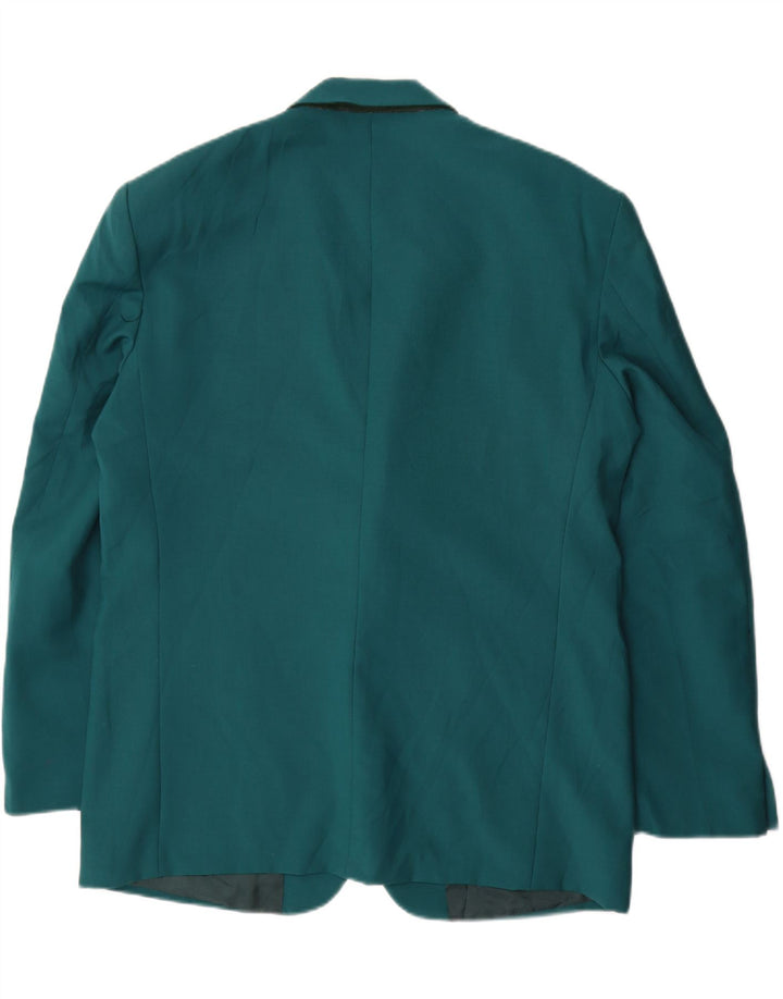 Винтажный мужской пиджак на 2 пуговицах IT 54 2XL, синяя шерсть