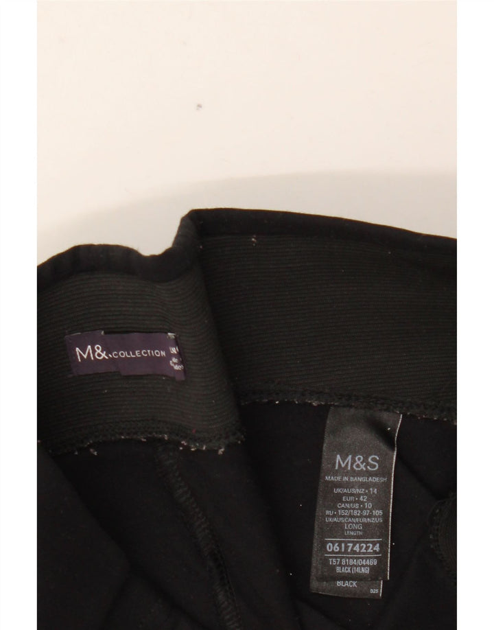 Женские леггинсы MARKS & SPENCER UK 14, большие, черные, вискоза