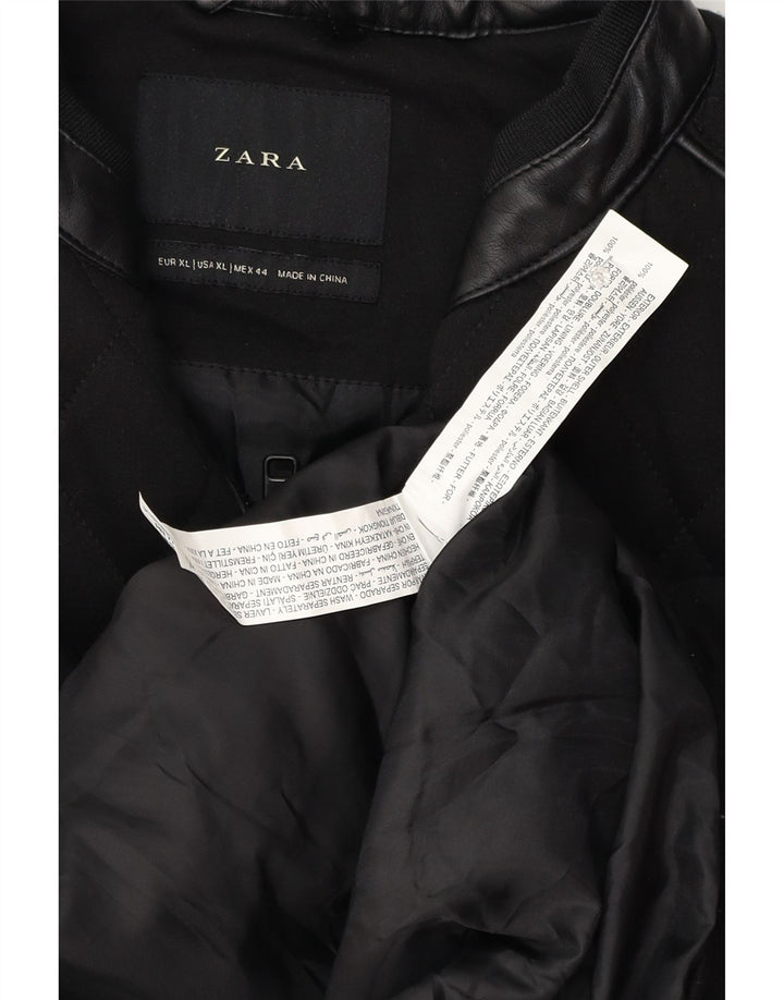Мужской стеганый жилет Zara UK 42 XL, черный полиэстер