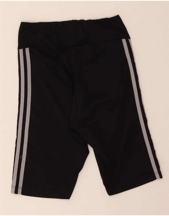 Женские спортивные шорты Adidas UK 10, маленькие черные из полиэстера
