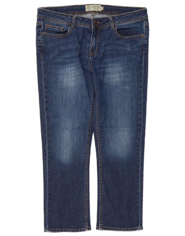 Женские укороченные джинсы FAT FACE UK 12, средние W32 L24, синие, хлопок