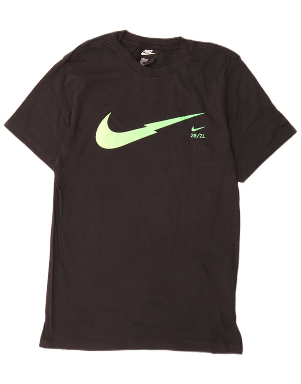 Мужская футболка стандартного кроя Nike с рисунком, маленький черный хлопковый топ