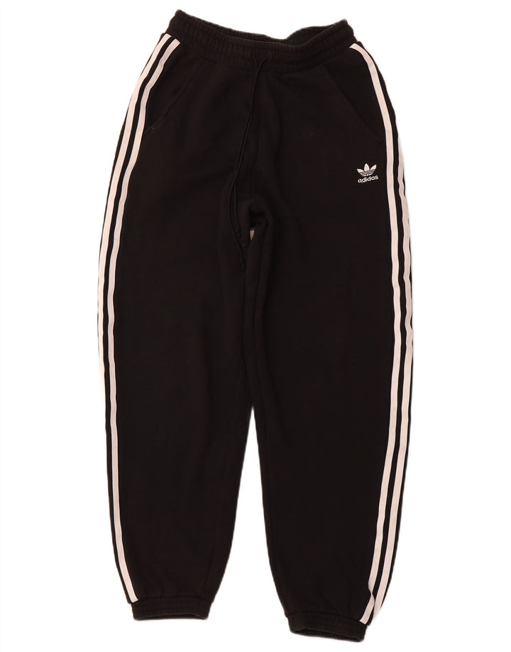 Женские спортивные брюки ADIDAS Joggers UK 8, маленькие черные хлопковые