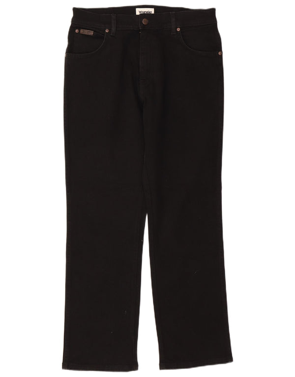 Мужские прямые джинсы Wrangler Texas W33 L30, черный хлопок