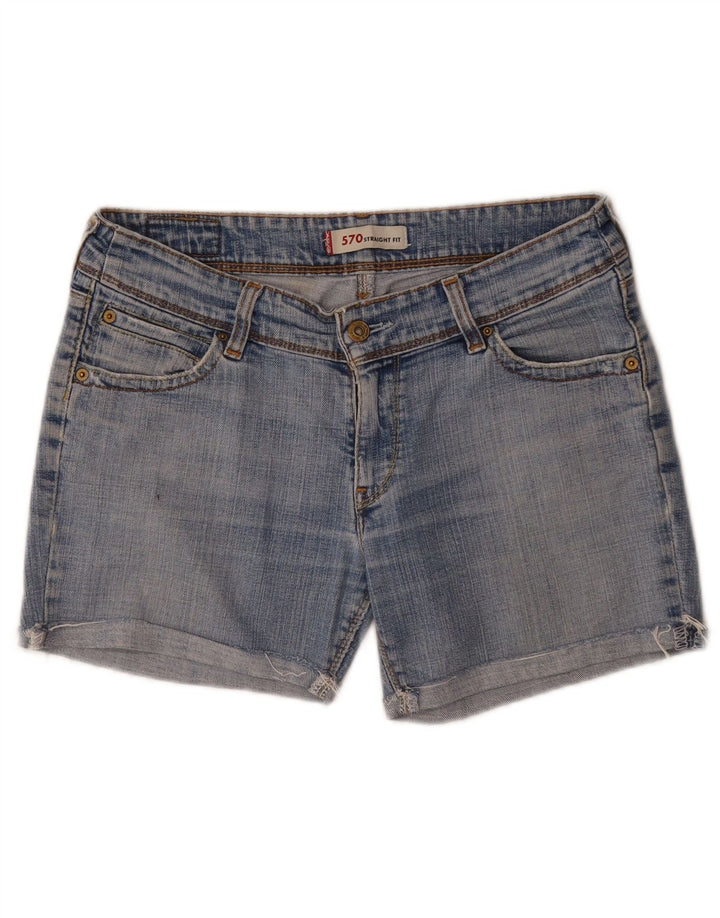 Женские джинсовые шорты Levi's 570 W32, большие синие, хлопок