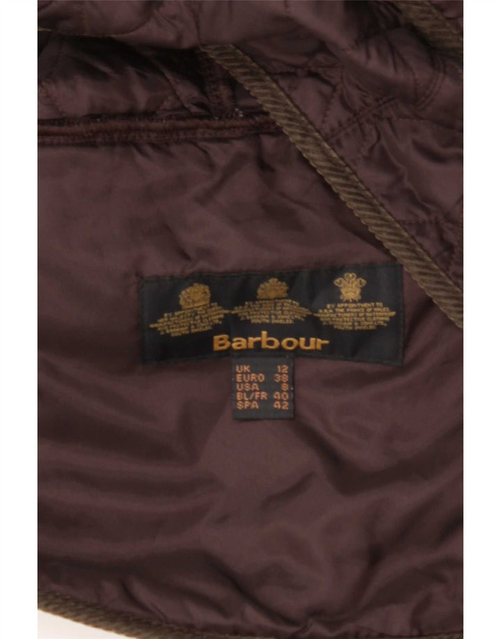 Женская стеганая куртка Barbour UK 12 средний коричневый полиамид