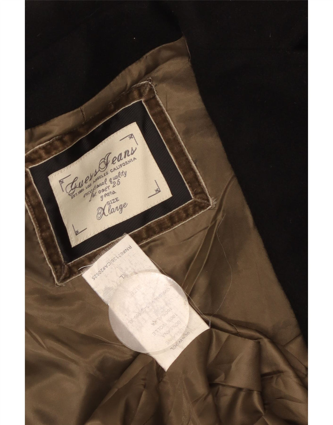 Женское полупальто Guess UK 18 XL, черная шерсть