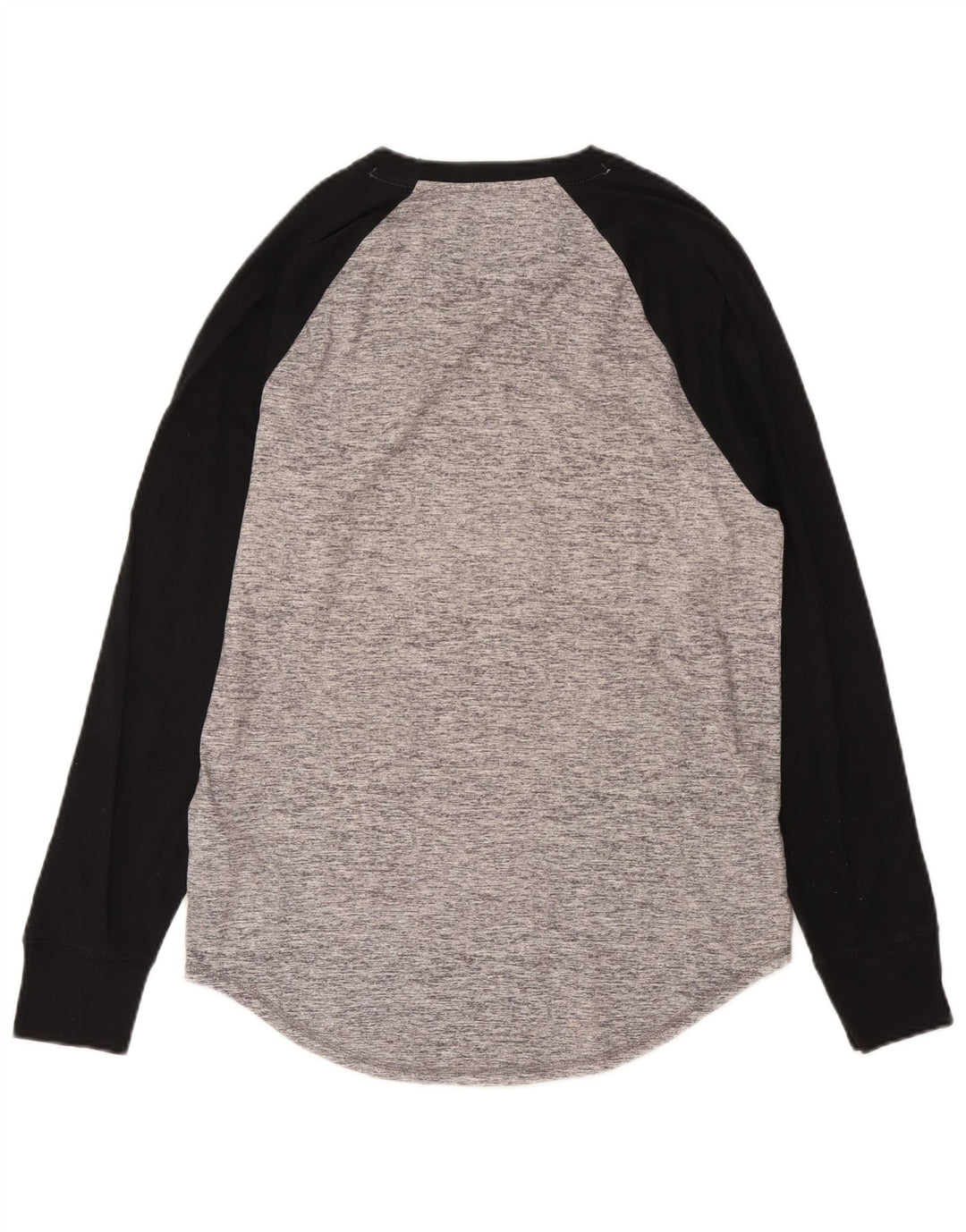 Мужской топ с рисунком Hollister, длинный рукав, большой серый хлопок с цветными блоками