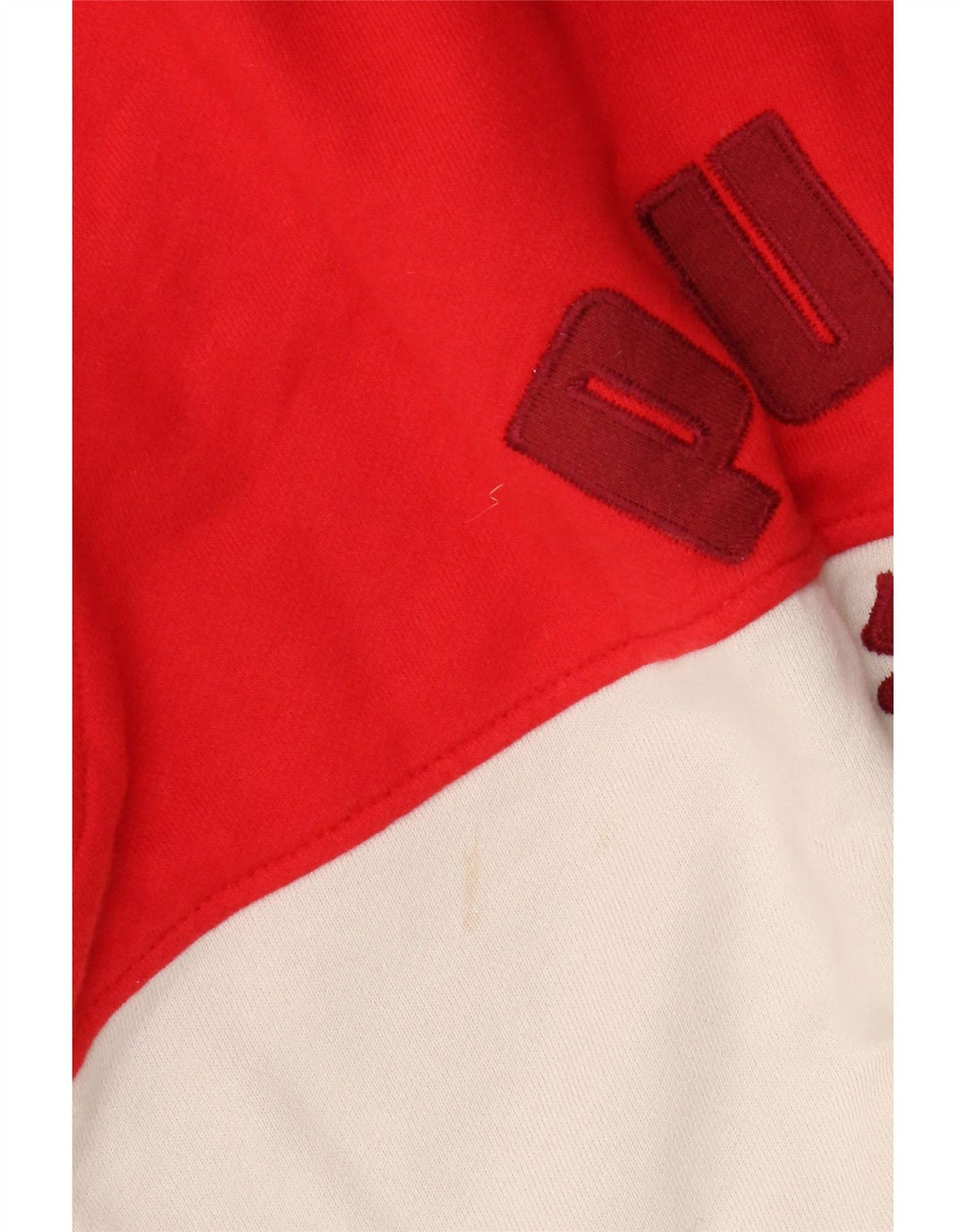 Мужской свитер с капюшоном и молнией с графическим рисунком Puma, хлопок среднего красного цвета с цветными блоками