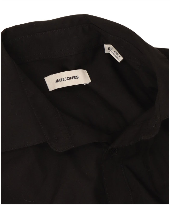 Мужская рубашка Jack & Jones, маленькая черная, хлопок