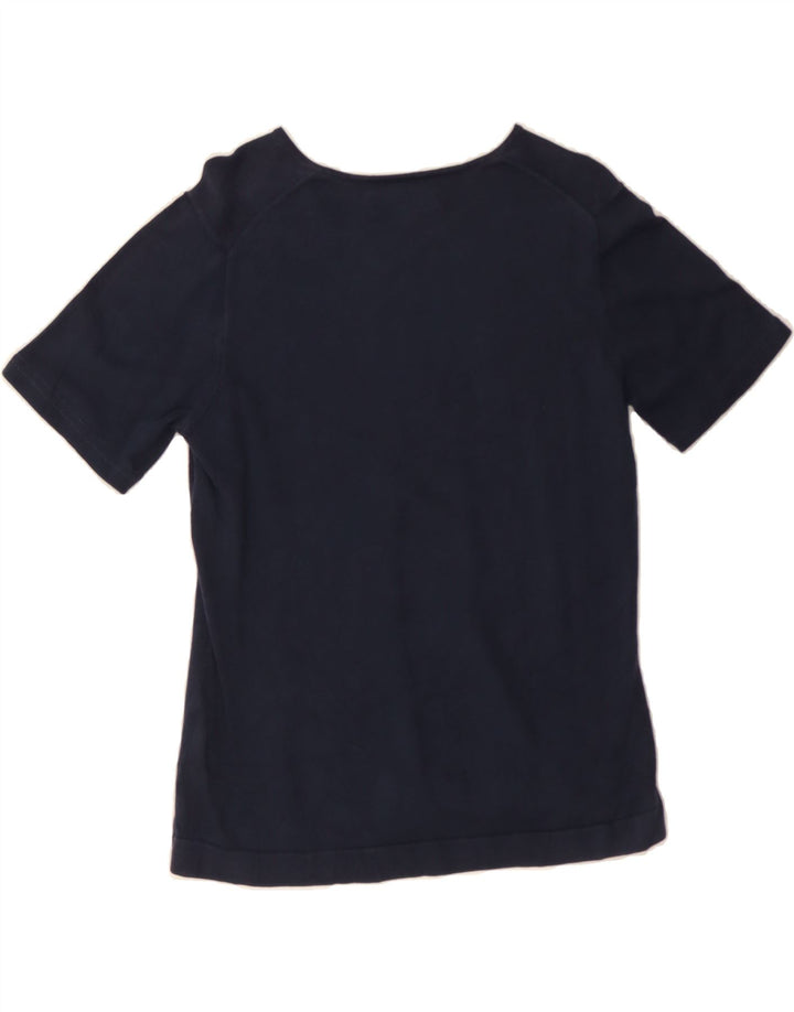 TOMMY HILFIGER Womens V-Neck Jumper Sweater UK 12 Medium Navy Blue Vintage Tommy Hilfiger and Second-Hand Tommy Hilfiger from Messina Hembry 