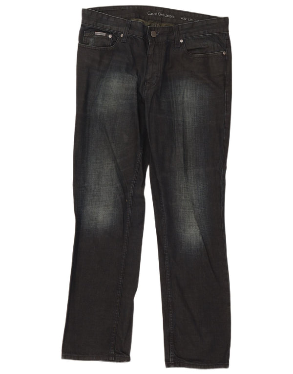 Calvin Klein Jeans Мужские узкие прямые джинсы W32 L30 Темно-синий хлопок