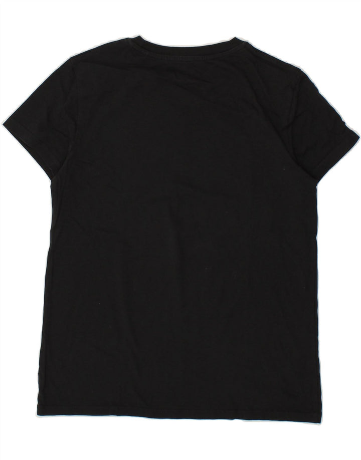 LEVI'S Womens Graphic T-Shirt Top UK 10 Small Black Vintage Levi's and Second-Hand Levi's from Messina Hembry 