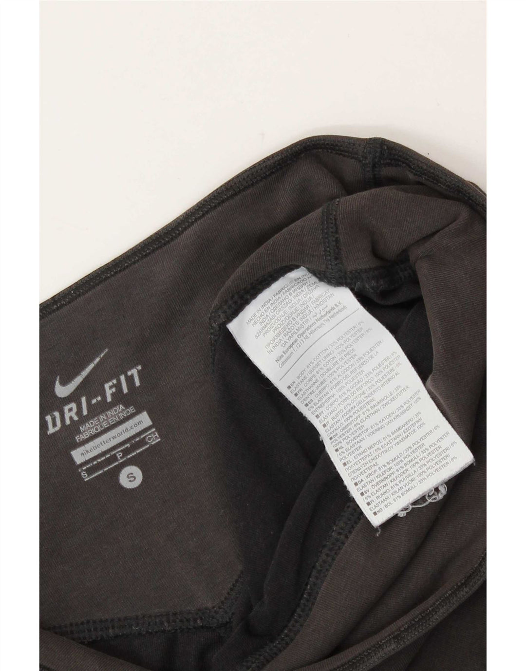 Женские леггинсы Nike Dri Fit UK 10, маленькие черные хлопковые