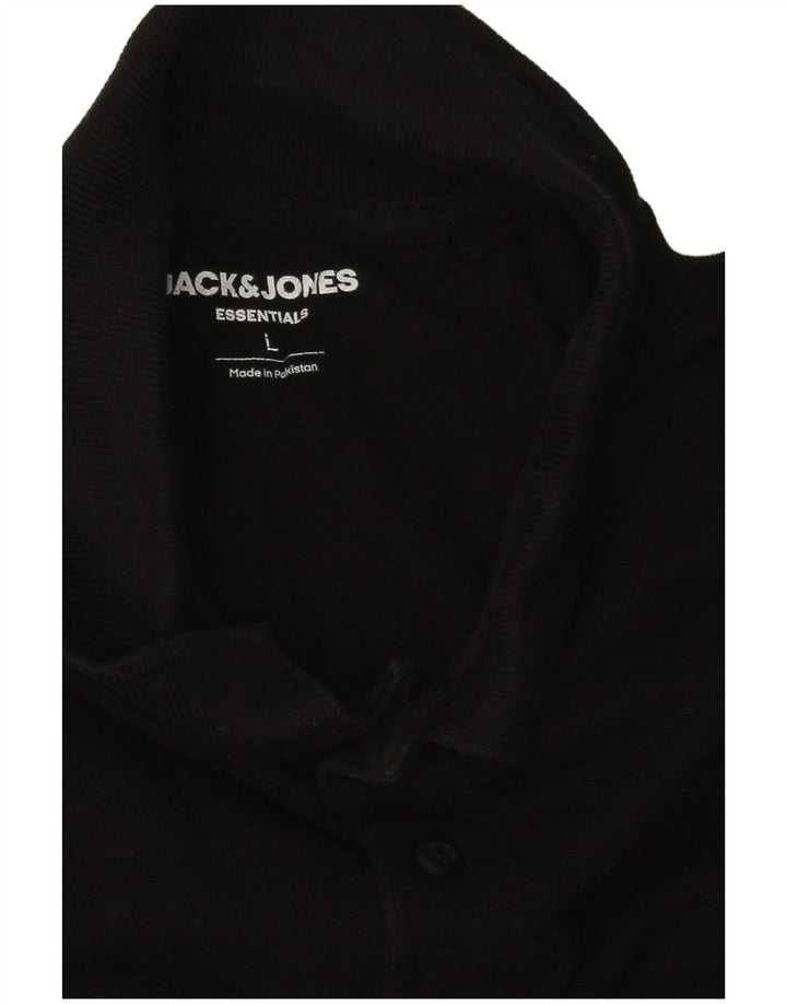 Мужская рубашка поло Jack & Jones, большая черная, хлопок