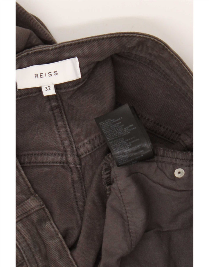 Мужские узкие джинсы Reiss W32 L32 серые, хлопок