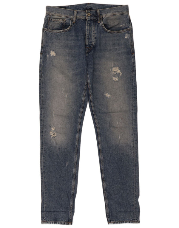 PEPE Jeans Женские зауженные джинсы Malton свободного покроя W32 L33 синие