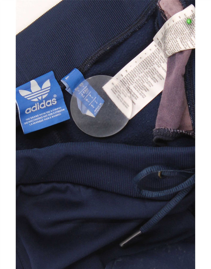 Женские спортивные брюки Adidas UK 10, маленькие, темно-синие, полиэстер
