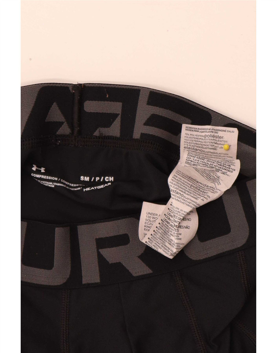 Мужские велосипедные спортивные шорты с графическим рисунком Under Armour, маленькие черные из полиэстера