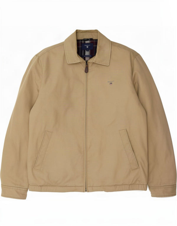 Мужская куртка-бомбер Gant UK 40, большая, бежевая, хлопок