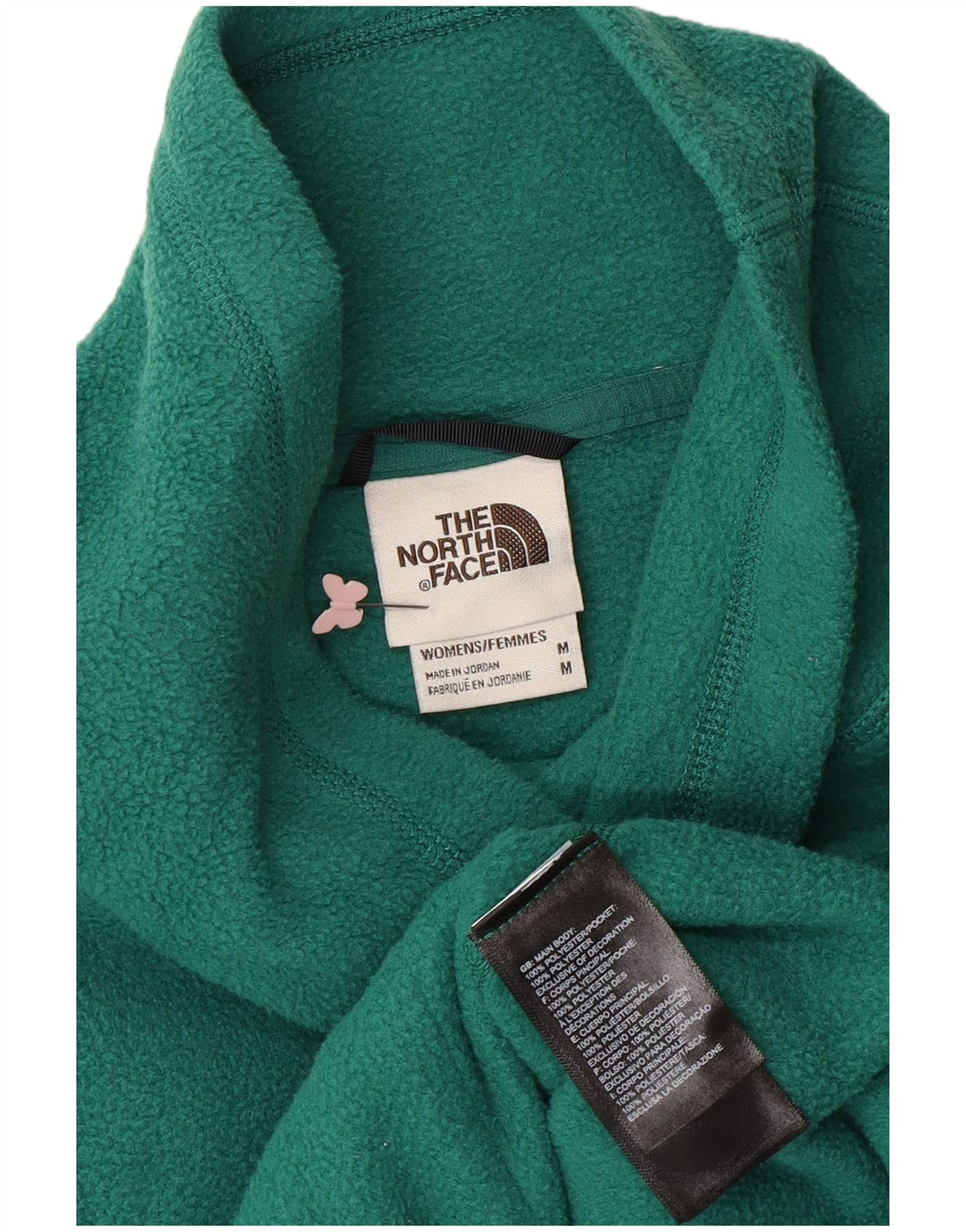 Женский флисовый джемпер THE NORTH FACE UK 14, средний зеленый полиэстер
