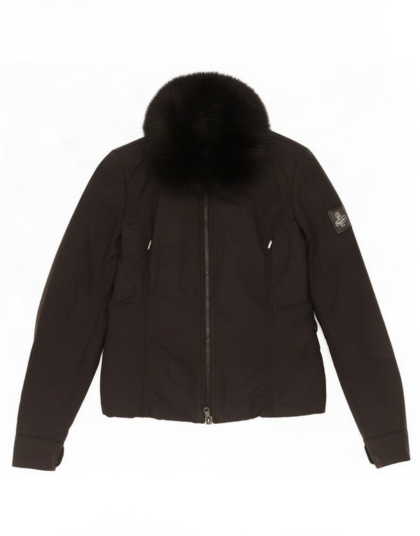 Женская дождевик Refrigiwear UK 8, маленький черный нейлон