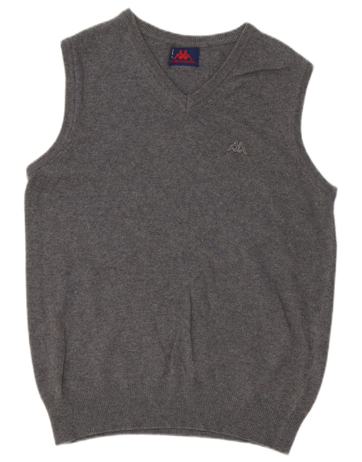 Мужская майка Kappa Vest из шерсти среднего серого цвета