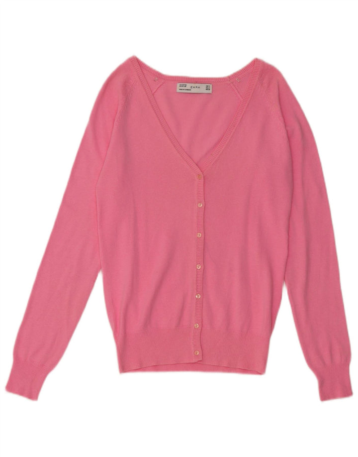Женский кардиган Zara UK 10, маленький розовый