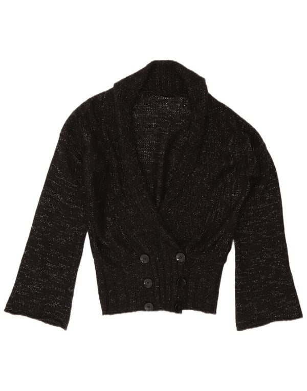 Женский кардиган Sisley UK 14, средний черный в крапинку