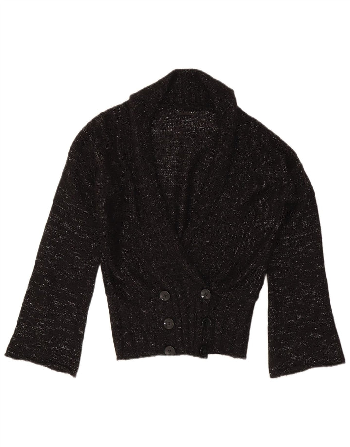 Женский кардиган Sisley UK 14, средний черный в крапинку