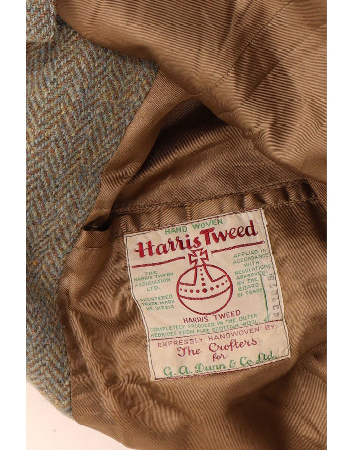 Мужские кроссовки Dunn &Co Harris Tweed UK 40, большие коричневые, классические, с узором «елочка» из шерсти