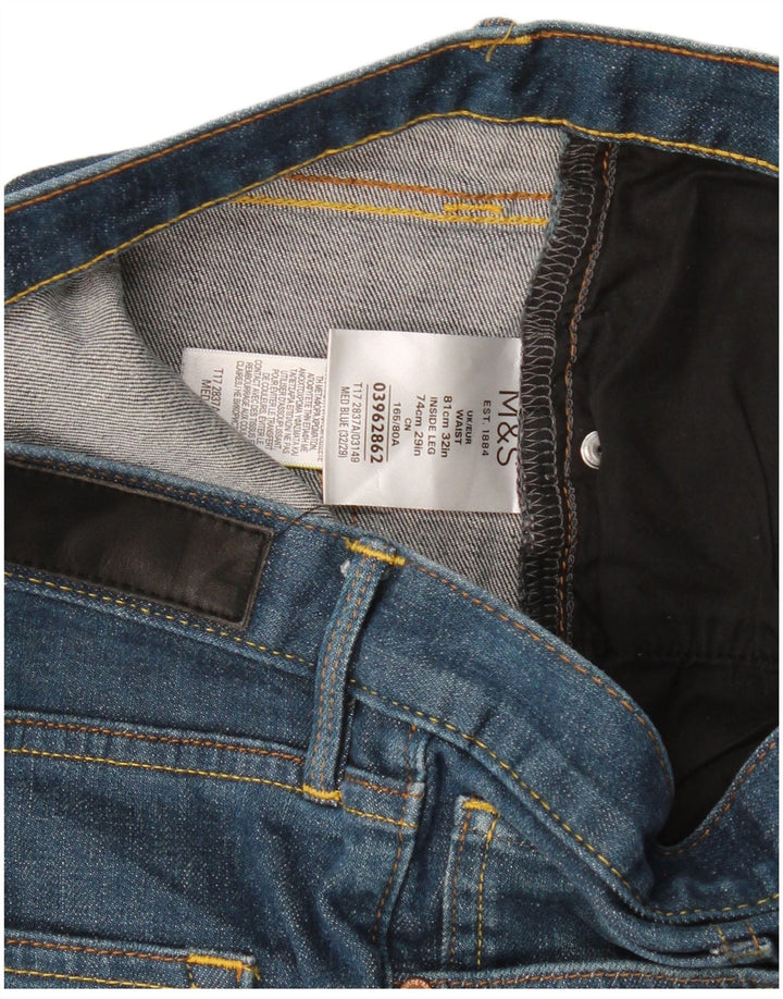 Мужские прямые джинсы Marks & Spencer с автографом W32 L29, синий хлопок
