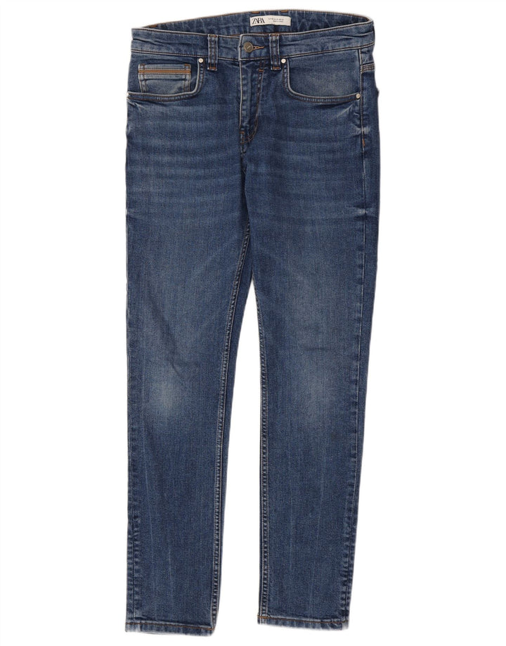 Мужские джинсы узкого кроя Zara EU 40 Medium W31 L30 Синие, хлопок