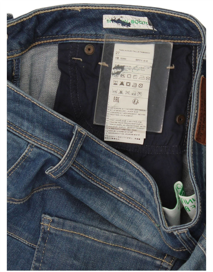 Женские джинсы Benetton Bootcut W27 L28 синие, хлопок