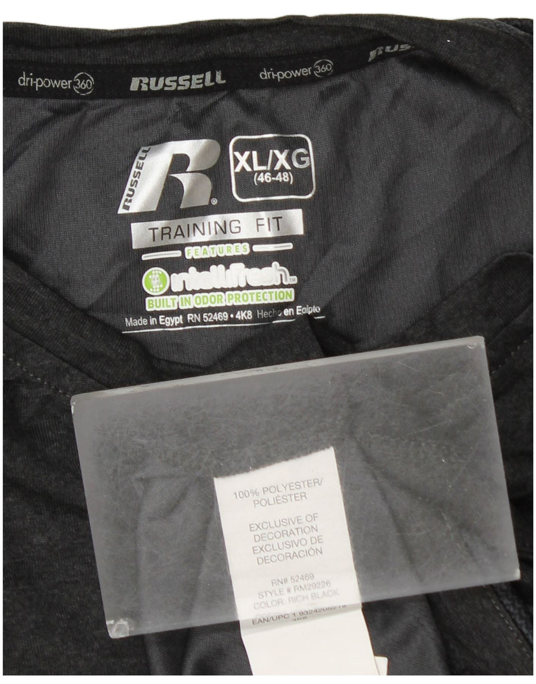 Мужской жилет Dri-Power RUSSELL ATHLETIC UK 46/48 XL, серый полиэстер