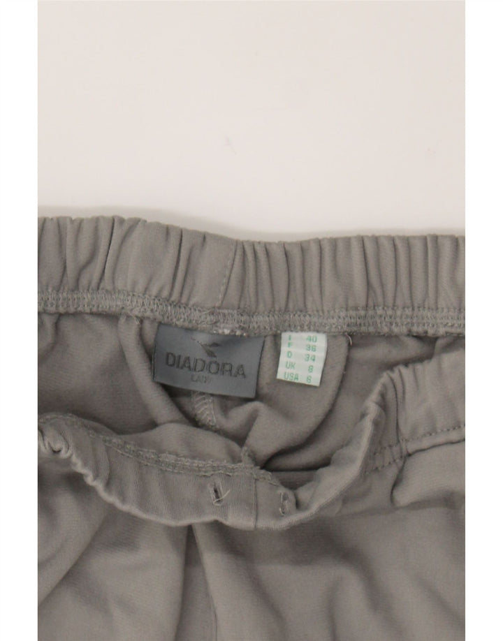 DIADORA Womens Tracksuit Trousers UK 8 Small Grey Polyester Vintage Diadora and Second-Hand Diadora from Messina Hembry 